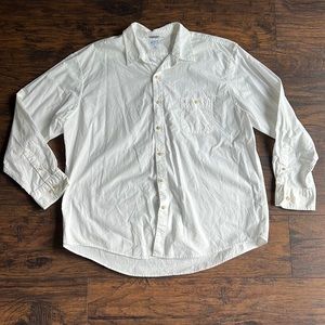 Mens XXL white button down